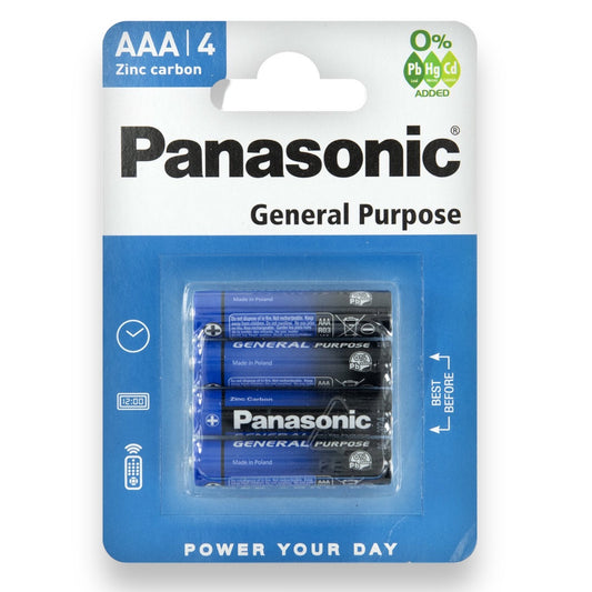 Kinky Pleasure - Panasonic AAA Zinc 4pcs - 1 Piece