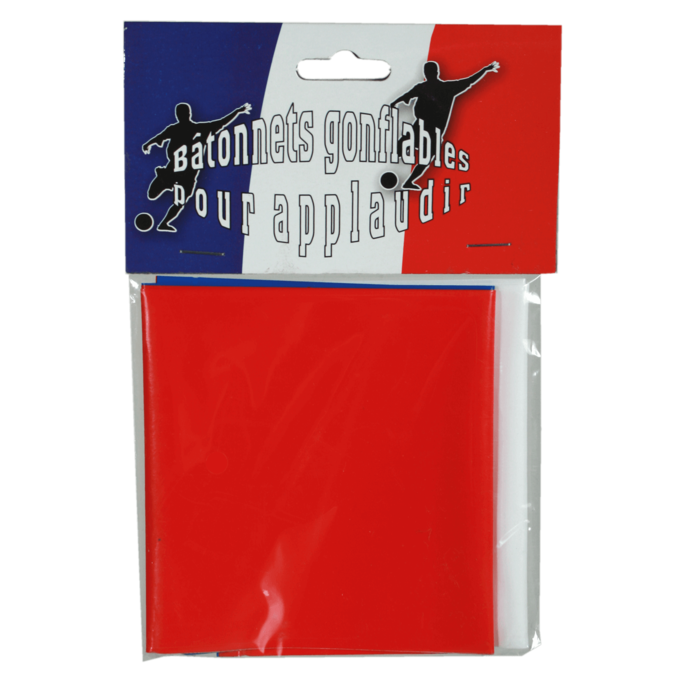 Timmy Toys - B012 - Blow Up French Flag Gossip Poles 2pcs - 1 Piece