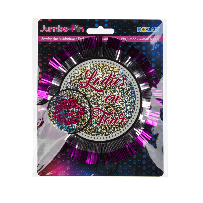 Kinky Pleasure - OB005 - Bachalorette Button / Broche XXL ''Ladies On Tour'' - 1 Piece
