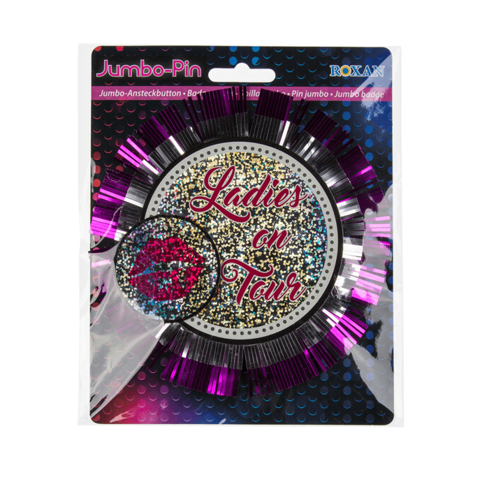 Kinky Pleasure - OB005 - Bachalorette Button / Broche XXL ''Ladies On Tour'' - 10 Pieces