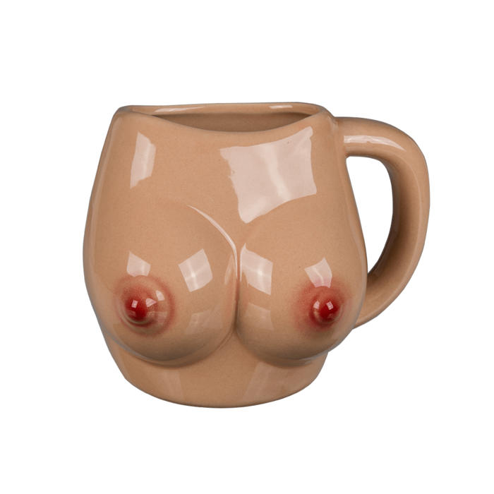 Kinky Pleasure - OB104 - Boob Mug - 14.2x9.7x11.3cm Made of Porcelain