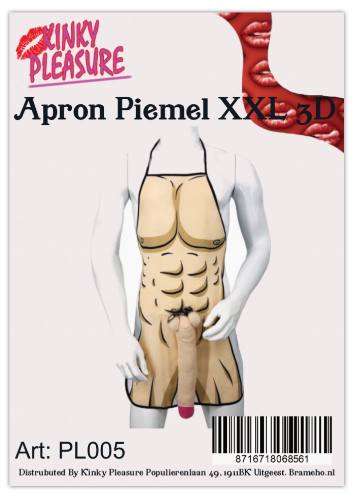 Kinky Pleasure - PL005 - Apron Mega Penis - Beige