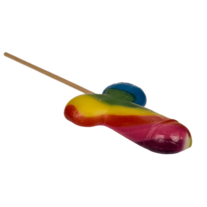 Kinky Pleasure - OB047 - Penis Lolly - Rainbow