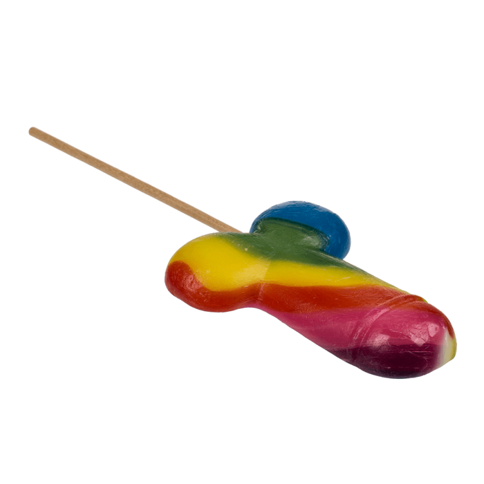 Kinky Pleasure - OB047 - Penis Lolly - Rainbow