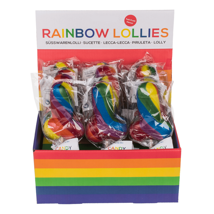 Kinky Pleasure - OB047 - Penis Lolly - Rainbow