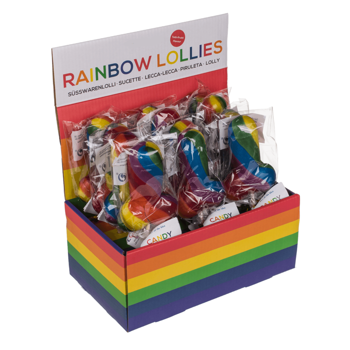 Kinky Pleasure - OB047 - Penis Lolly - Rainbow