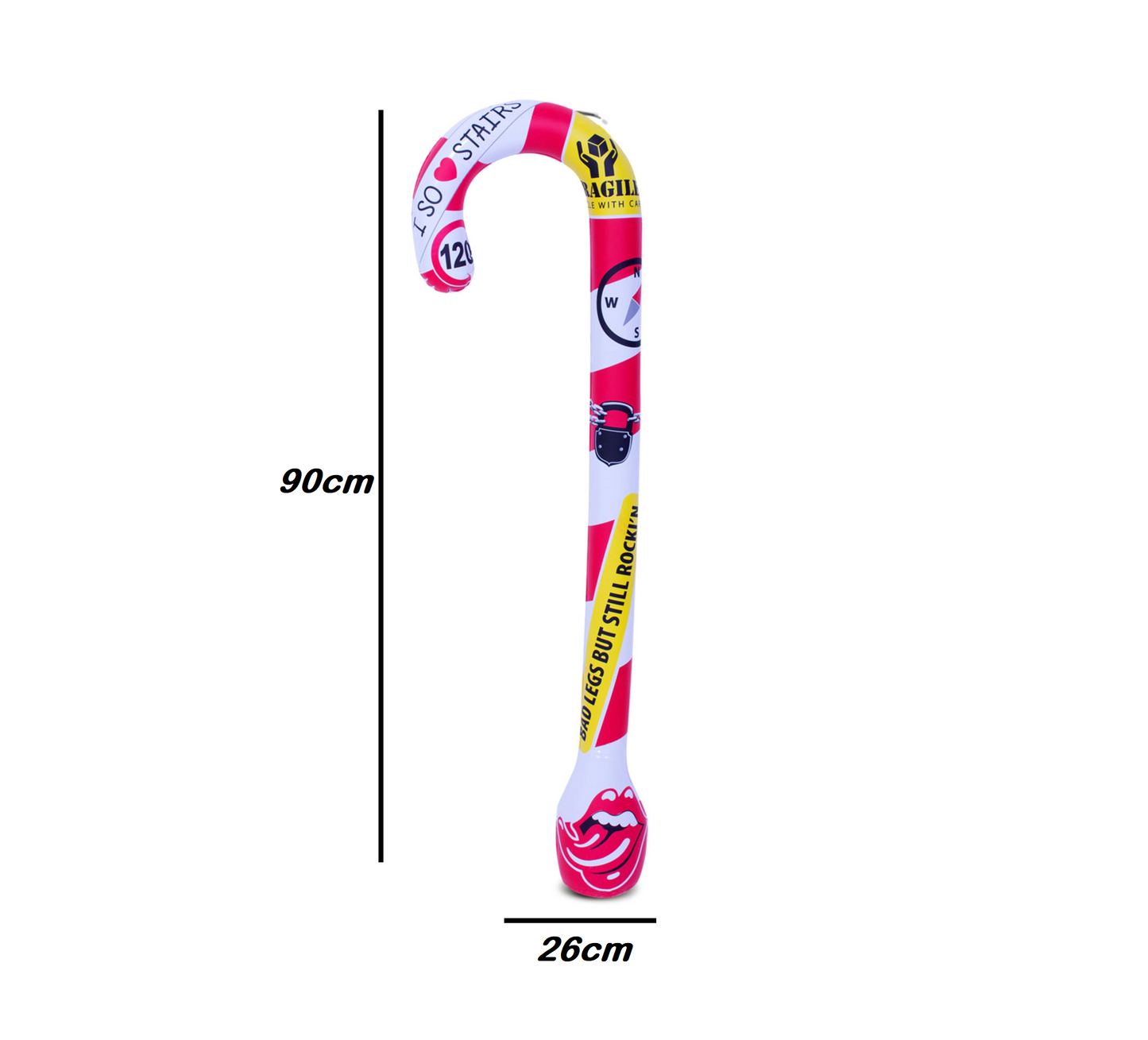 Kinky Pleasure - FT057 - Blow Up Walking Stick - 1 Piece
