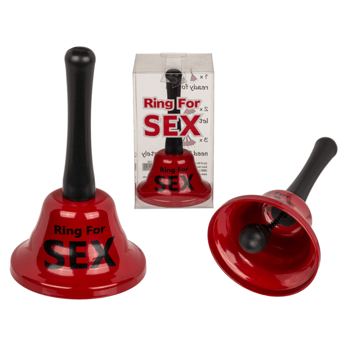 Kinky Pleasure - OB055 - 'Ring For Sex' Bell XL – 13 x 7 cm - 5 Colours