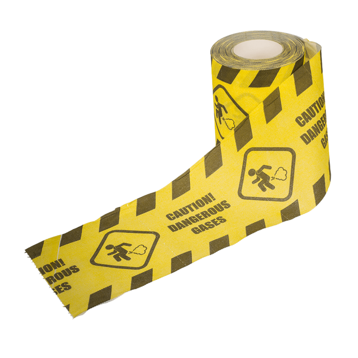 Timmy Toys - Toilet Papier Warning Sing - Yellow - 1 Piece