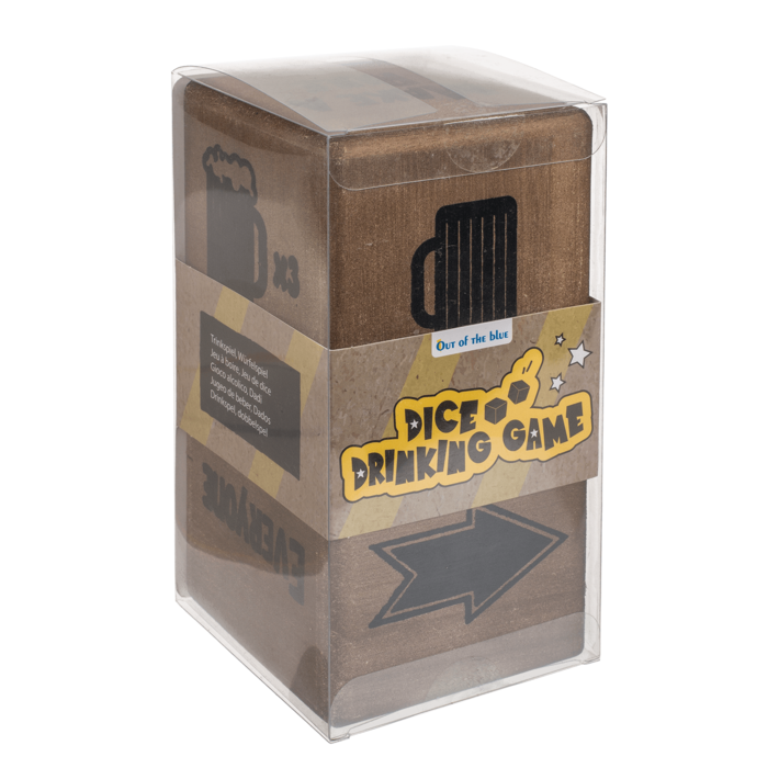 Timmy Toys - B035 - Beer Game Dice XXL - Made of Wood - 2pcs in box