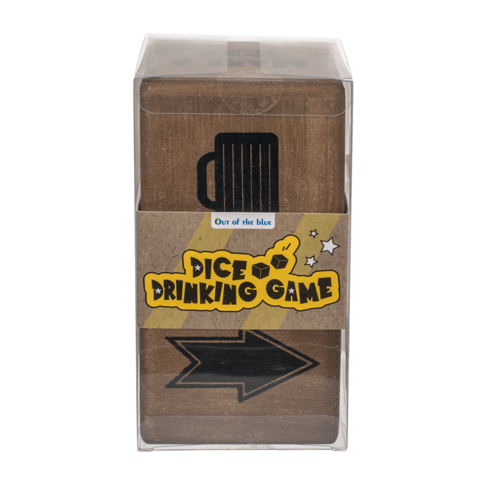 Timmy Toys - B035 - Beer Game Dice XXL - Made of Wood - 2pcs in box