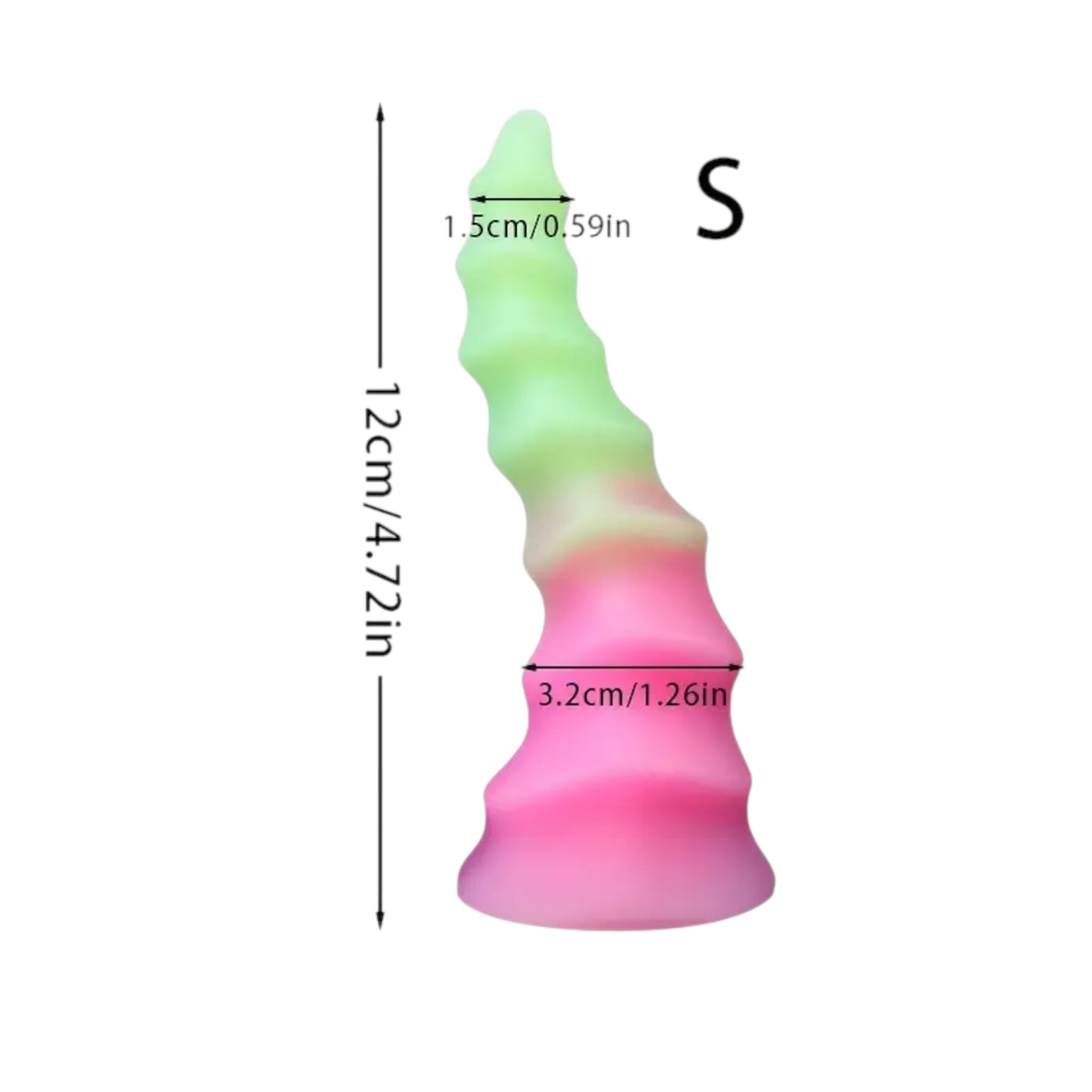 XXLtoys Twisted Fantasy Silicone Dildo –  (12cm)