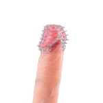 Power Escorts - BR338 - Textured Penis Sleeves – 2-Pack Clear Blue