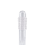Power Escorts - BR338 - Textured Penis Sleeves – 2-Pack Clear Blue