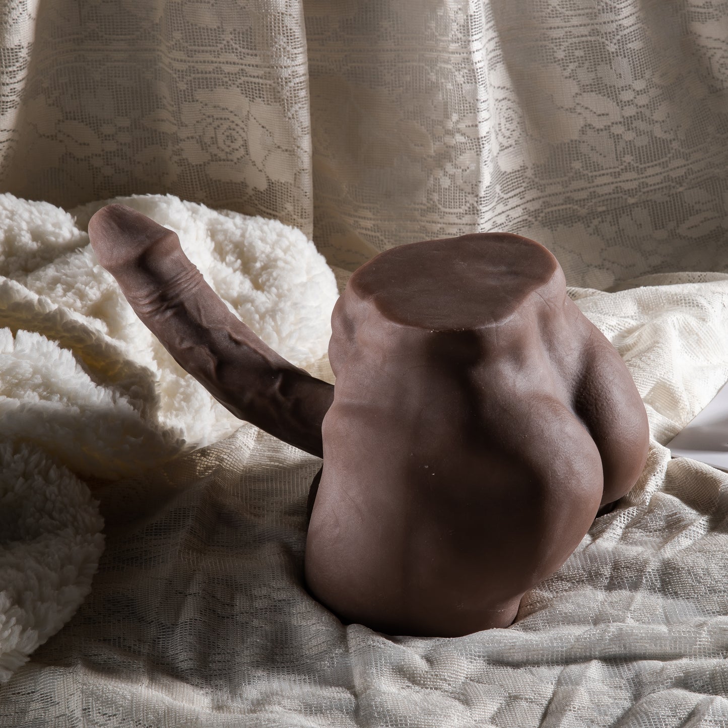 Tanned Body Masturbator with Large Penis 19 Cm – 2.7 kg Heavy Realistic Male Masturbator – Premium Adult Toy