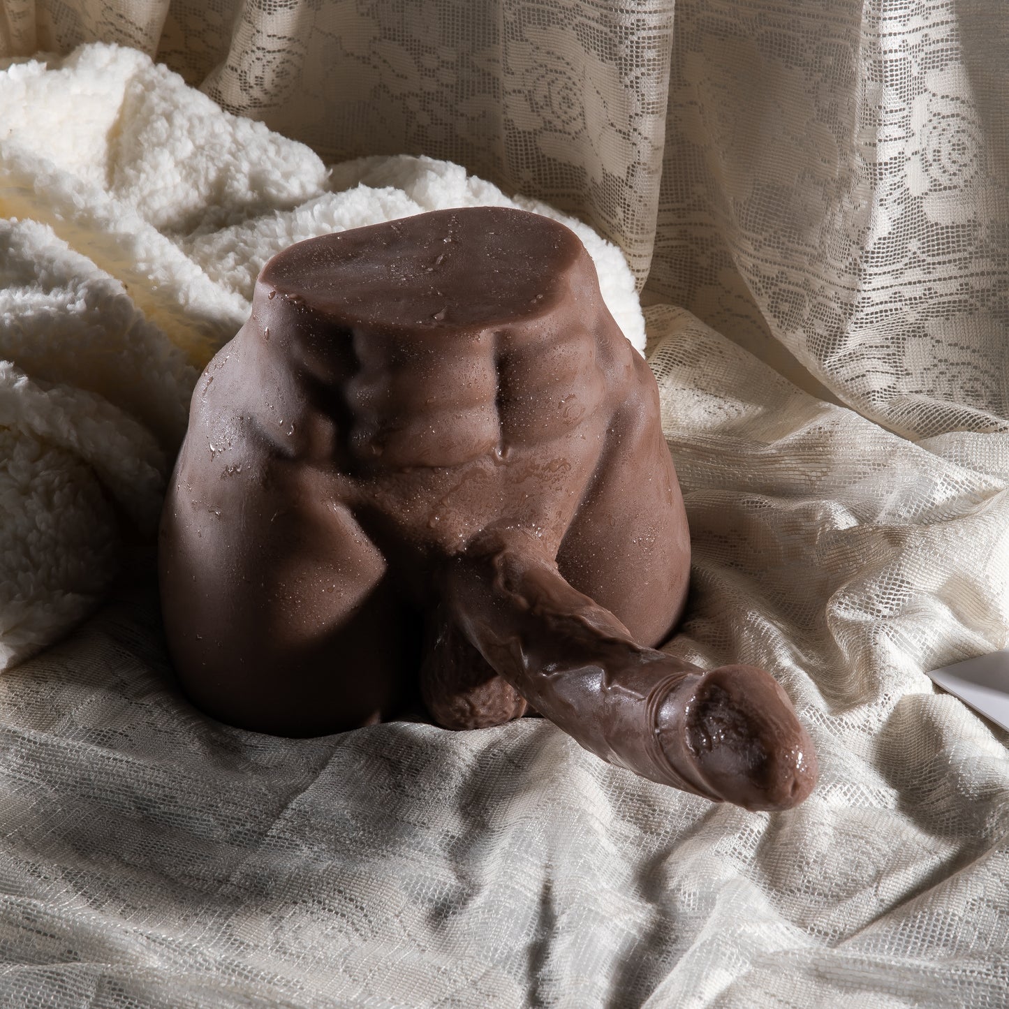 Tanned Body Masturbator with Large Penis 19 Cm – 2.7 kg Heavy Realistic Male Masturbator – Premium Adult Toy