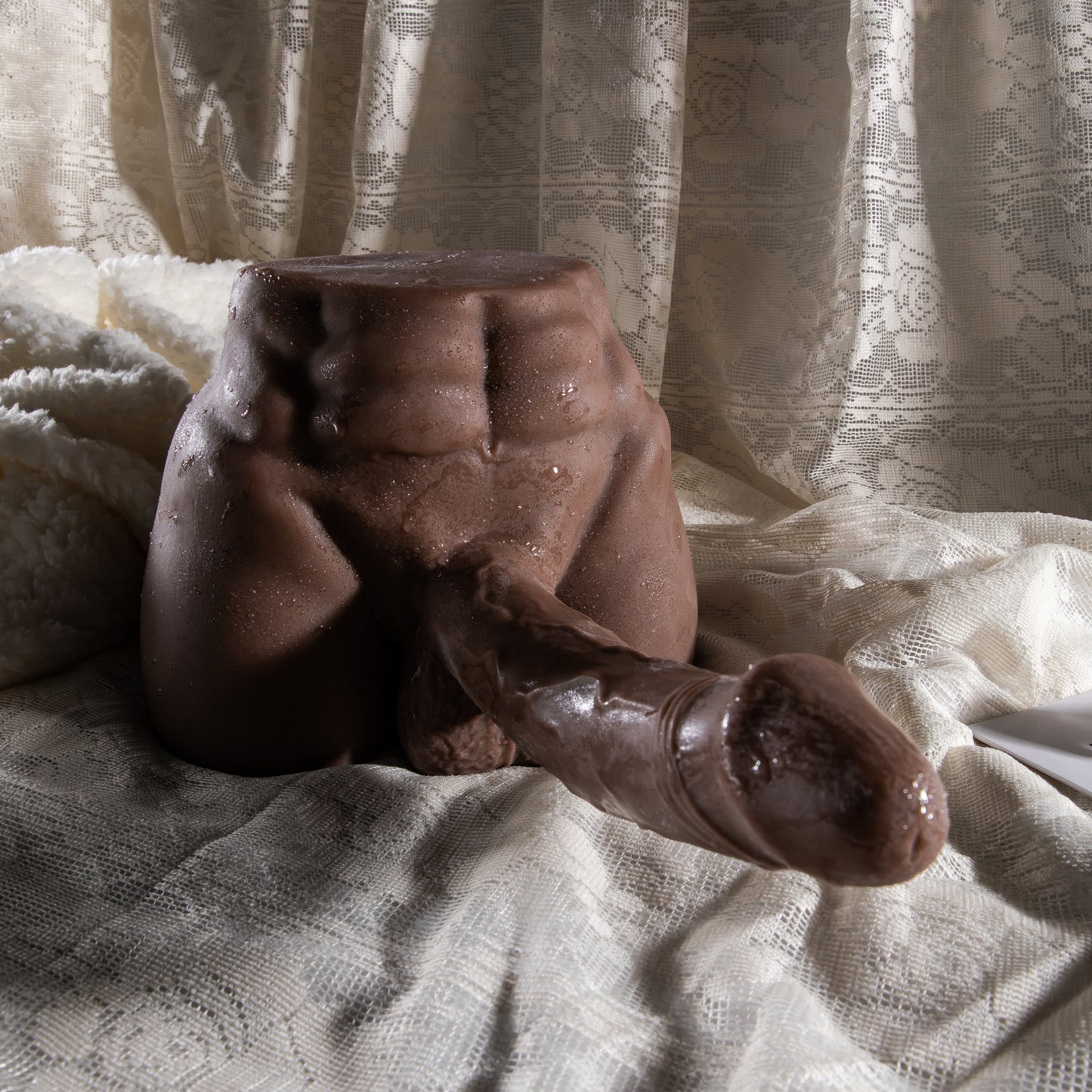 Tanned Body Masturbator with Large Penis 19 Cm – 2.7 kg Heavy Realistic Male Masturbator – Premium Adult Toy