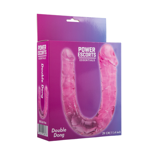 Power Escorts - BR336 Pink- Double Dong – 29 cm / 11.4 Inch - Realistic Double Dildo