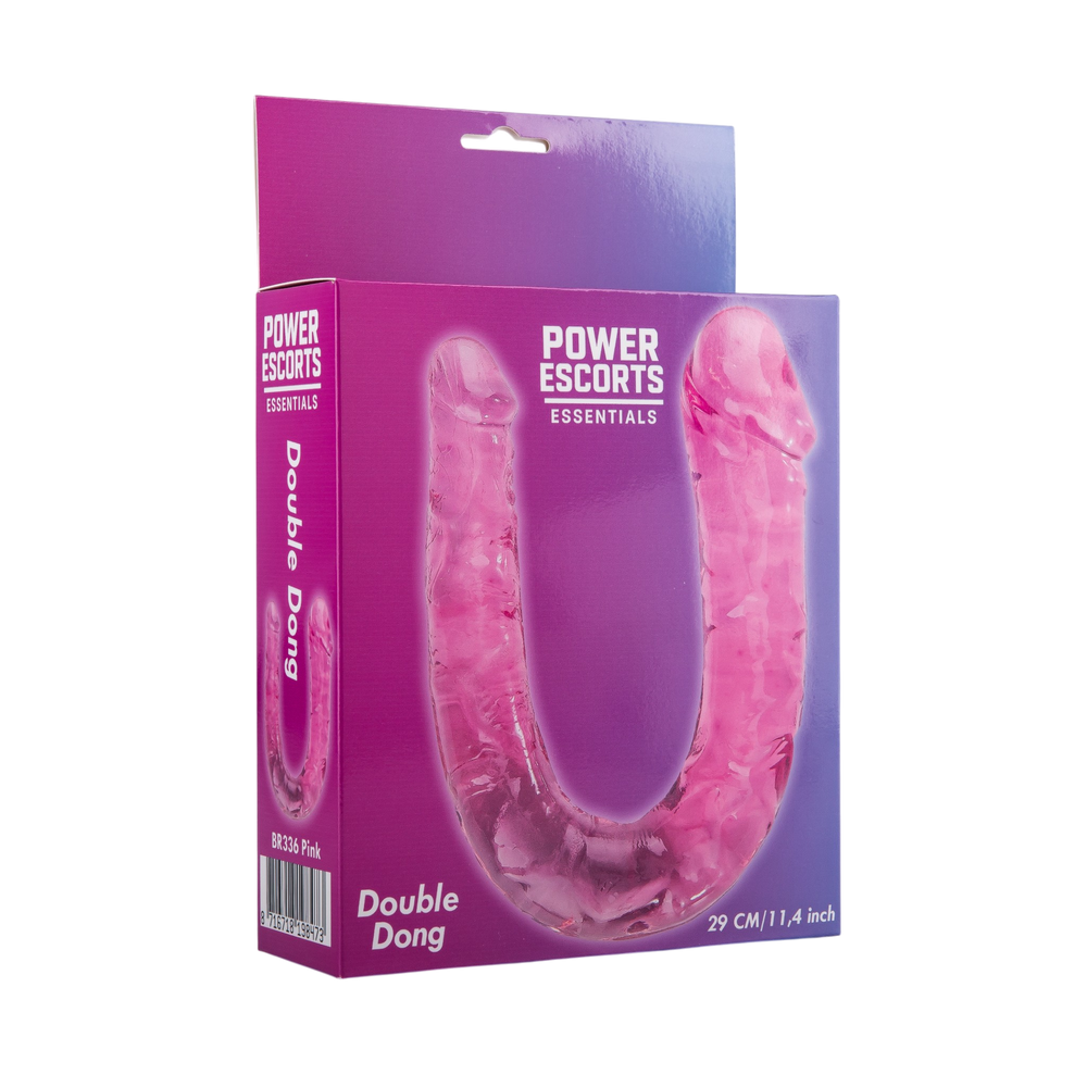 Power Escorts - BR336 Pink- Double Dong – 29 cm / 11.4 Inch - Realistic Double Dildo