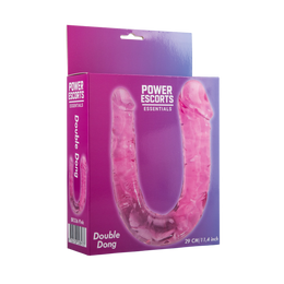 Power Escorts - BR336 Pink- Double Dong – 29 cm / 11.4 Inch - Realistic Double Dildo