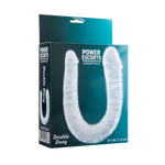 Power Escorts - BR336 Clear - Double Dong – 29 cm / 11.4 Inch - Realistic Double Dildo