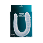 Power Escorts - BR336 Clear - Double Dong – 29 cm / 11.4 Inch - Realistic Double Dildo