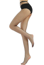 Fashion Fishnet Panty Hose - Stocking Large Raster - Black