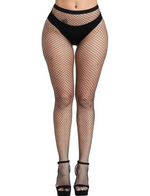 12 x 2 Pack = 24 Pcs Fashion Fishnet Stockings – Large Raster & Medium Raster Black