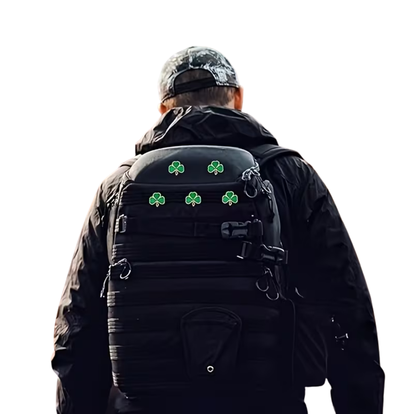 Kinky Pleasure - KPB094 - Badge / Pin - Shamrock Lucky Flower Green Small