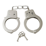 Power Escorts - BR206 - MetalCuffs - Hands – Silver, 28 cm