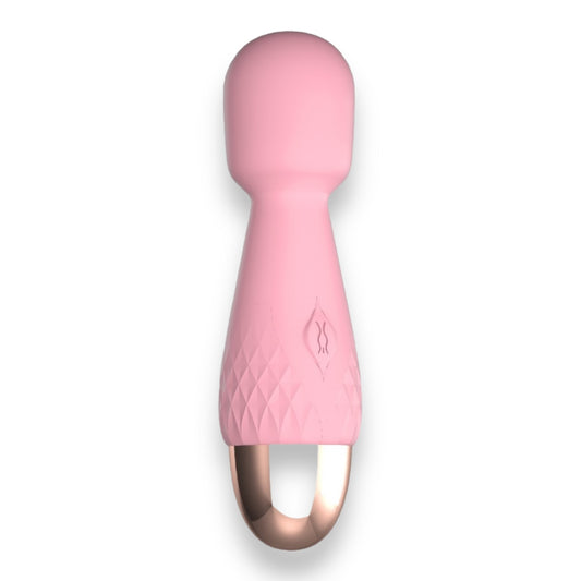Power Escorts - BR315 - Mini Wand De Luxe Pink - 11,6 Cm / 4.5 Inch Silicone Wand Massager