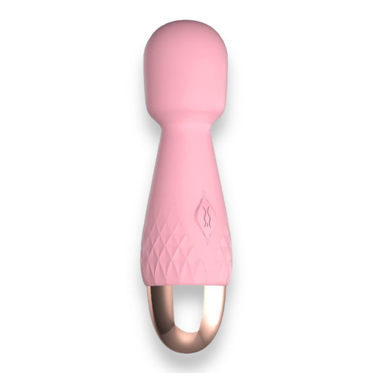 Power Escorts - BR315 - Mini Wand Massager De Luxe Pink - 11,6 Cm / 4.5 Inch Silicone