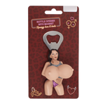Kinky Pleasure - OB166 - Bottle Opener - Squeezy Bum & Boobs - Black Hair