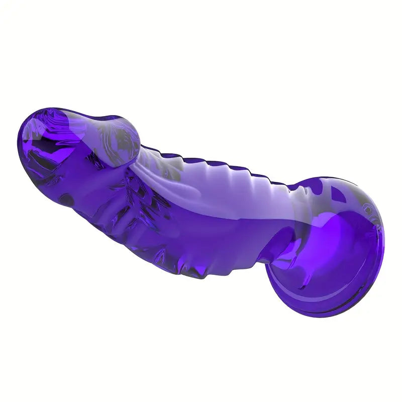 XXLtoys Mini Structured Silicone Dildo – Size (12.5cm) – in Black, Blue & Transparent