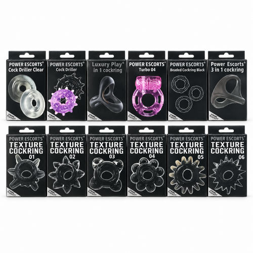 Cockring 6 Models x 10 Pieces Pack = 60 Pieces
