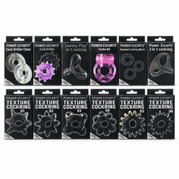 Cockring 6 Models x 10 Pieces Pack = 60 Pieces