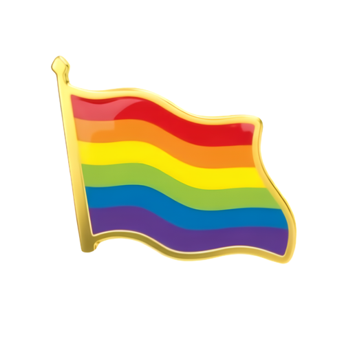 Kinky Pleasure - KPB100 - Metal Pin – Rainbow Pride Flag