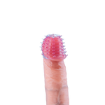 Power Escorts - BR338 - Textured Penis Sleeves – 2-Pack Clear Blue