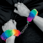 Power Escorts - BR206 - FurryCuffs - Hands – Rainbow, 28 cm