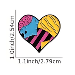 Kinky Pleasure – KPB085 –  Metal Pin - Love in Fragments – Multi Color Stitched Design