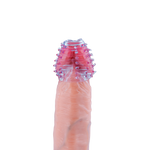 Power Escorts - BR338 - Textured Penis Sleeves – 2-Pack Clear Blue