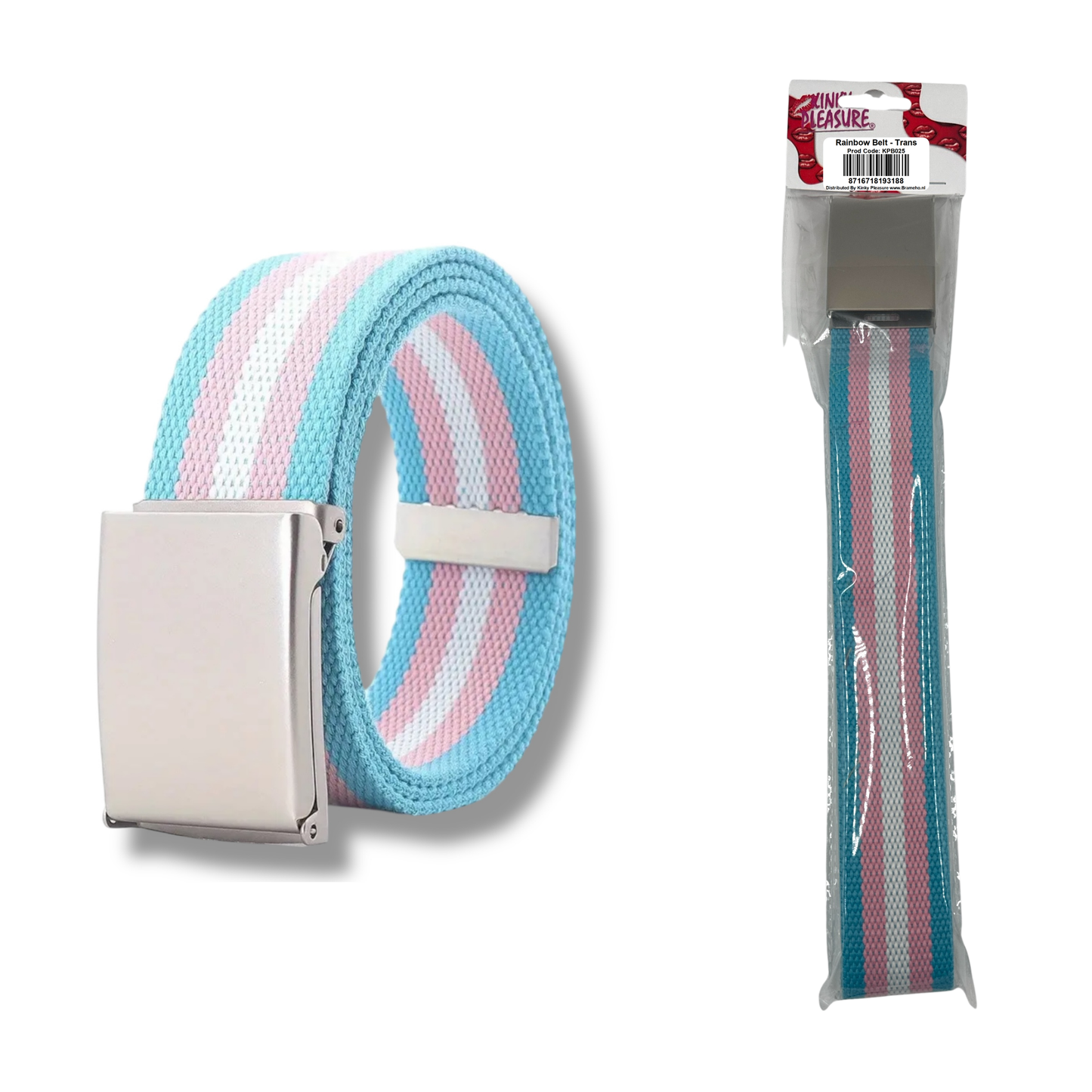 Kinky Pleasure - KPP025 - Pride – Rainbow Belt - Trans