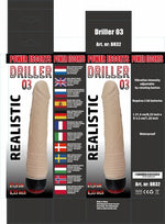Power Escorts - BR32 - Driller 03 Realistic Vibrator 2 colours