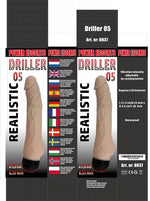 Power Escorts - BR37 - Driller 05 -  Realistic Vibrator - 2 colours