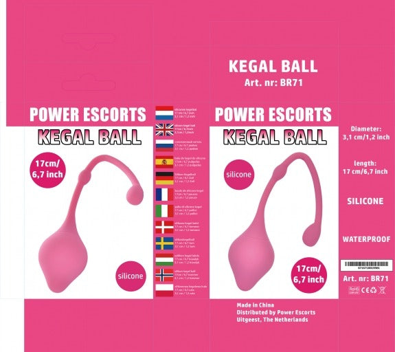 Power Escorts - BR71 - Kegal Balls - Silicone - Pink