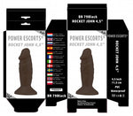 Power Escorts - BR79 - Rocket John 4,5'' Realistic Mini Dildo - 11,5 CM - Black