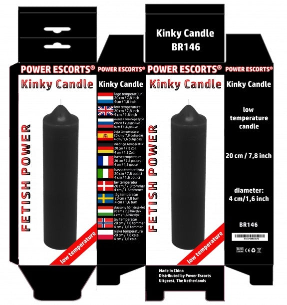 Power Escorts - BR146 - Kinky Candle Black Low Temperature - Fetish Power