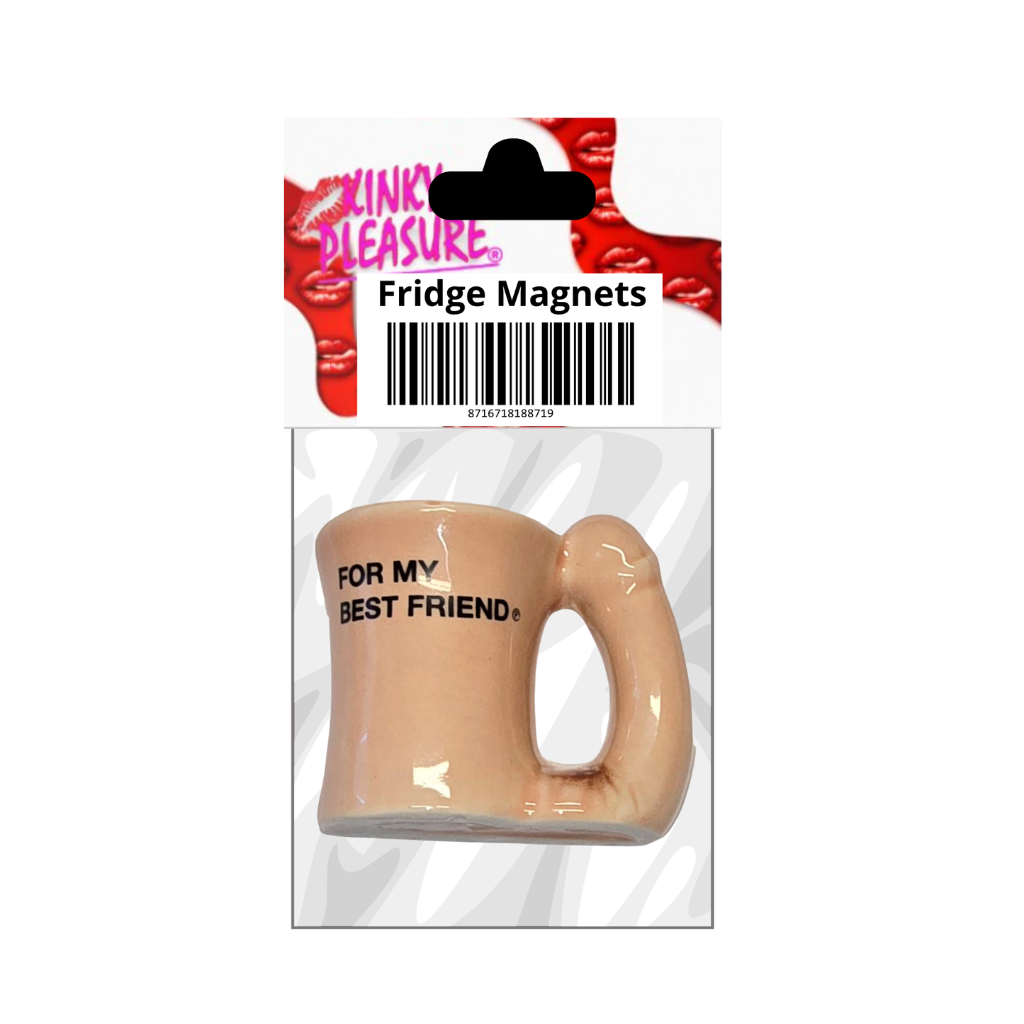 Kinky Pleasure - DS061 - For My Best Friend Mug – Nude Penis Handle Design