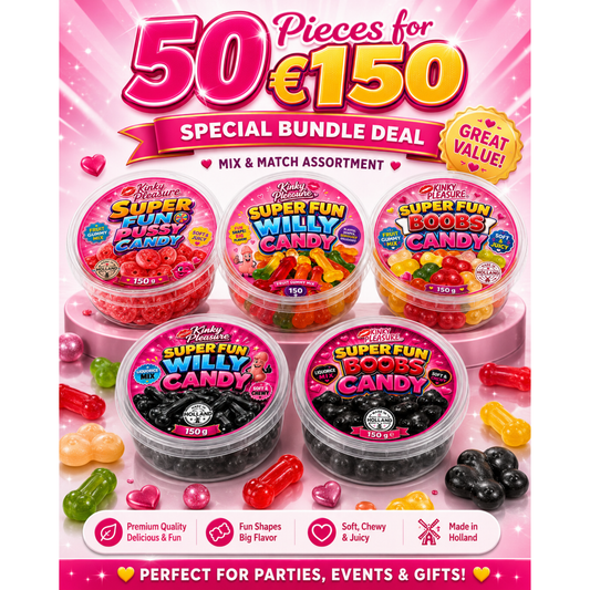 Kinky Pleasure - Candy Deal - 50 Pieces – Mix & Match Assortment