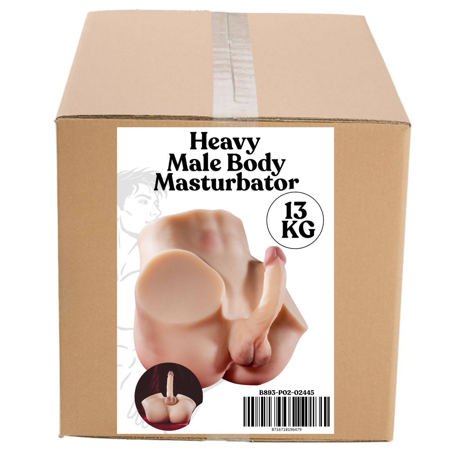 Heavy Male Body Masturbator – 13 kg Ultra Heavy XXL Realistic Masturbator – Premium Luxury Adult Toy